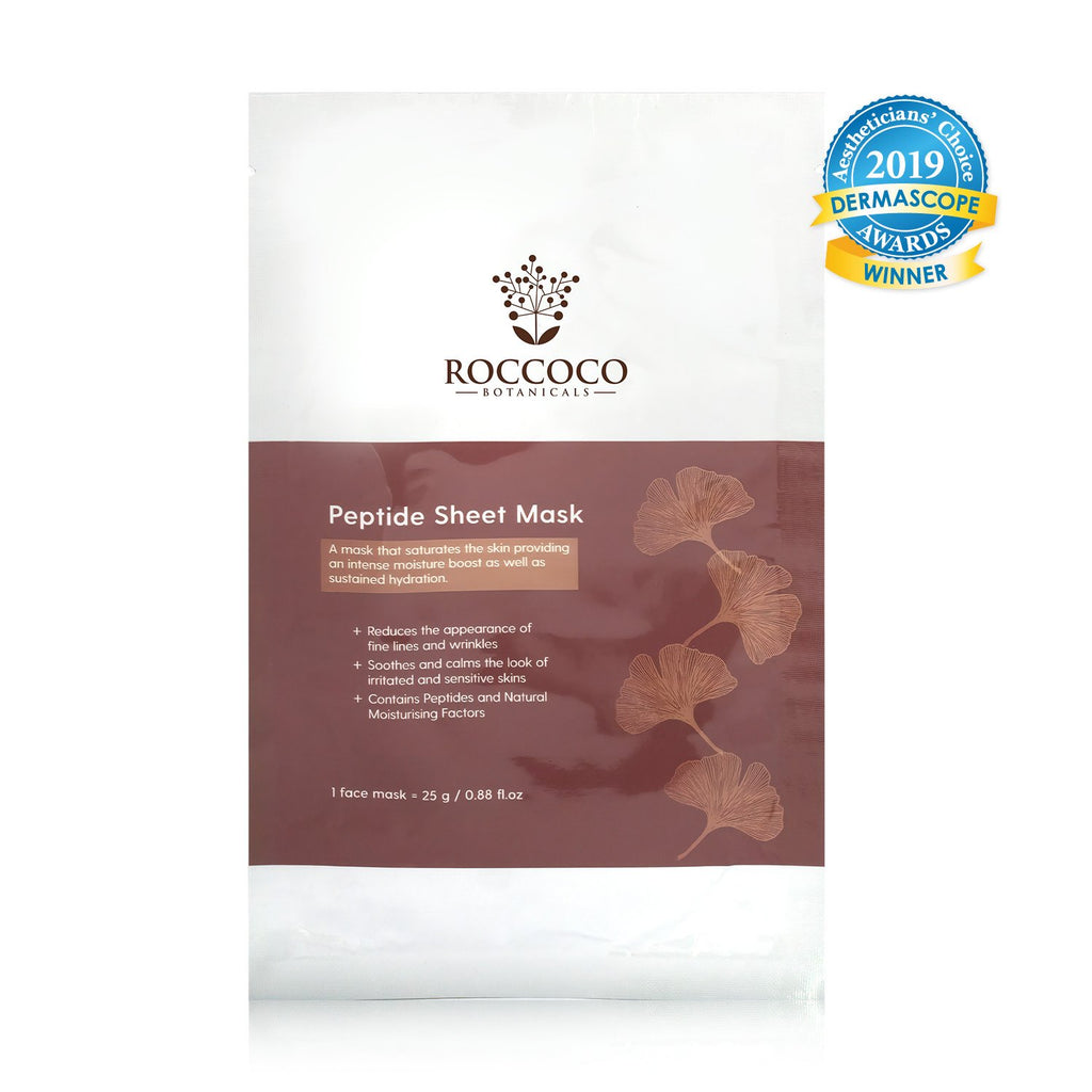 Roccoco Botanicals Peptide Sheet Mask